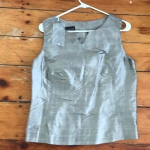 Raw silk new sleeve less top